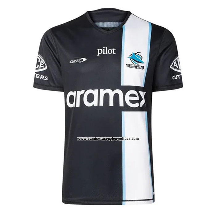 Camiseta Cronulla Sutherland Sharks Rugby 2026 Entrenamiento Negro